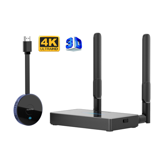 Wireless HDMI Transmitter and Receiver 4K Support VGA, Android/iOS mobile phone mirroring