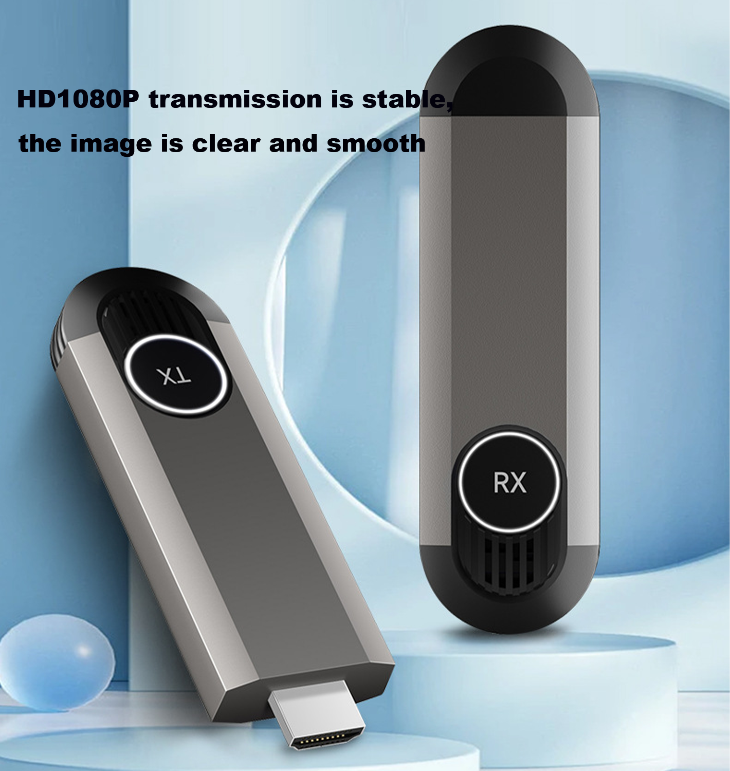 Wireless HDMI Transmitter and Receiver 1080P Plug and Play Support extended mode