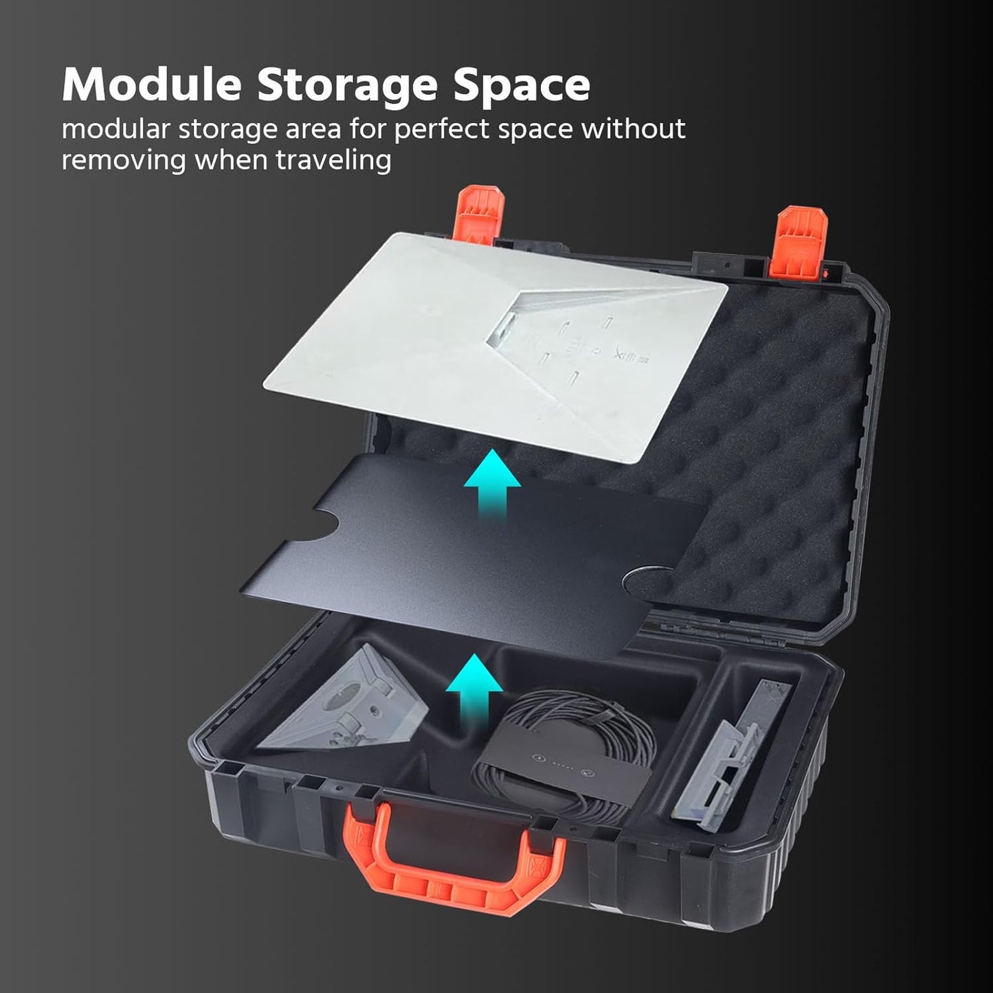 Starlink Mini Storage Case – Waterproof, Portable Organizer for Starlink Accessories | Durable PP & EVA Material | Ideal for Outdoor Travel