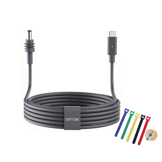 Starlink Mini 3M/10FT USB-C to DC Power Cable (100W) - Waterproof, 19AWG, Compatible with 65W+ PD Source